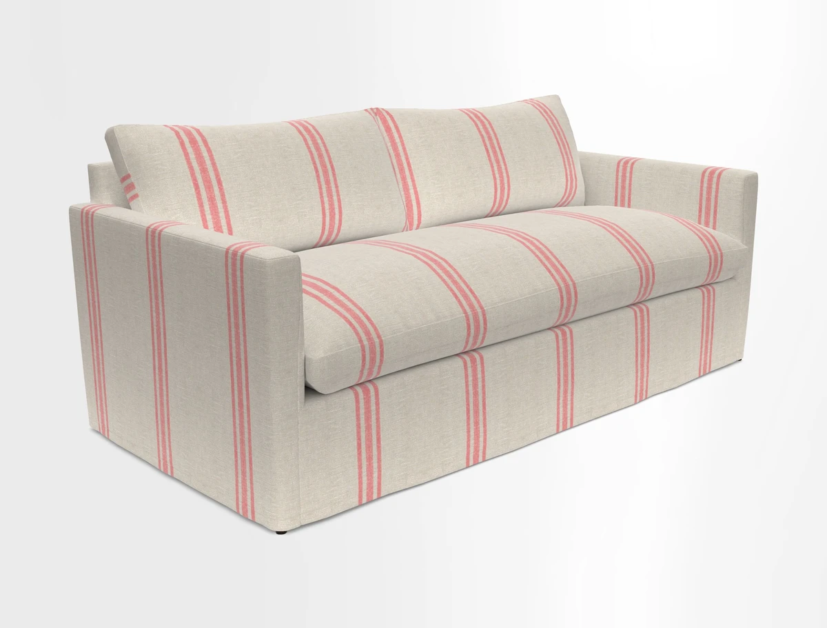 Heyshott 3 Seater Sofa in Two Tone Plain Biscuit. Loose cover option available