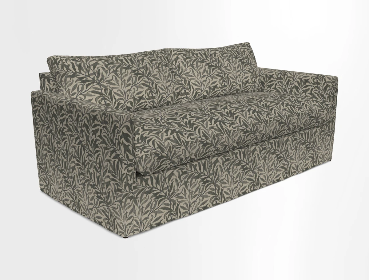 Heyshott 3 Seater Sofa in Two Tone Plain Biscuit. Loose cover option available