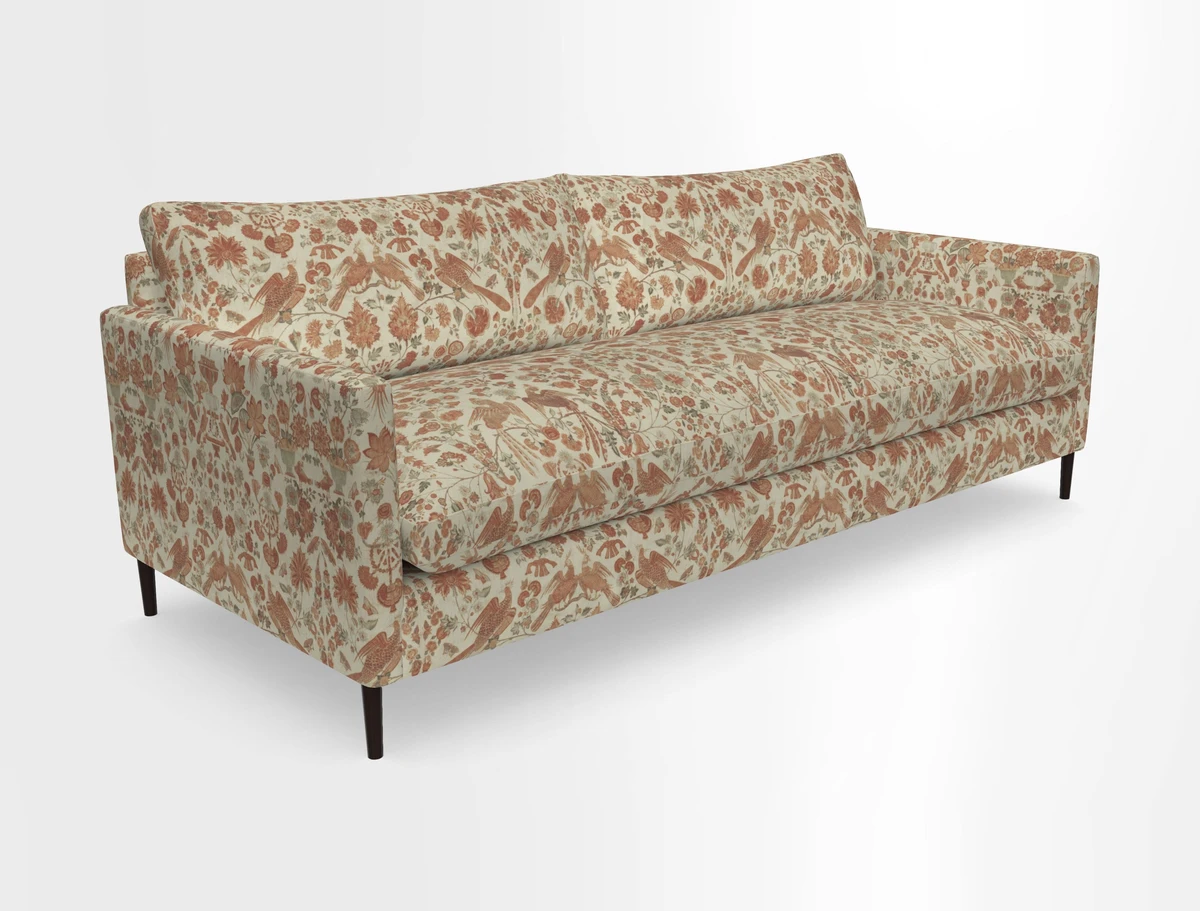 Heyshott 4 Seater Sofa in Two Tone Plain Biscuit. Loose cover option available