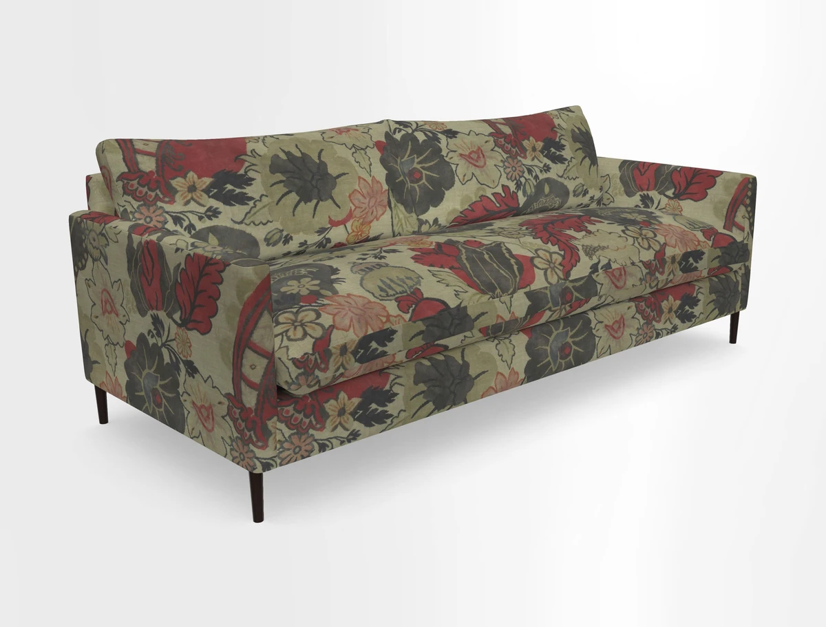 Heyshott 4 Seater Sofa in Two Tone Plain Biscuit. Loose cover option available