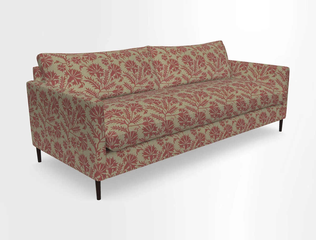 Heyshott 4 Seater Sofa in Two Tone Plain Biscuit. Loose cover option available