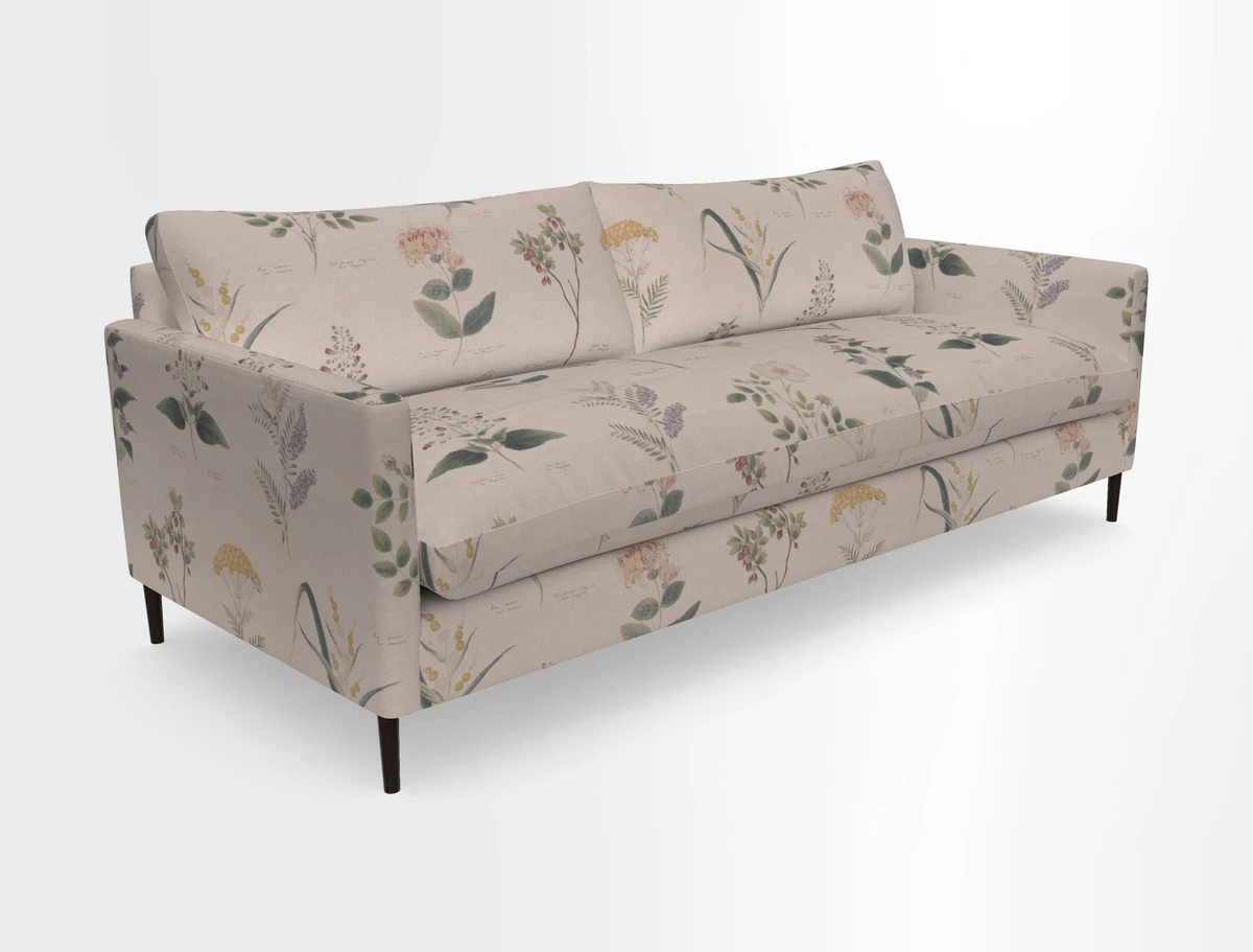 Heyshott 4 Seater Sofa in Two Tone Plain Biscuit. Loose cover option available