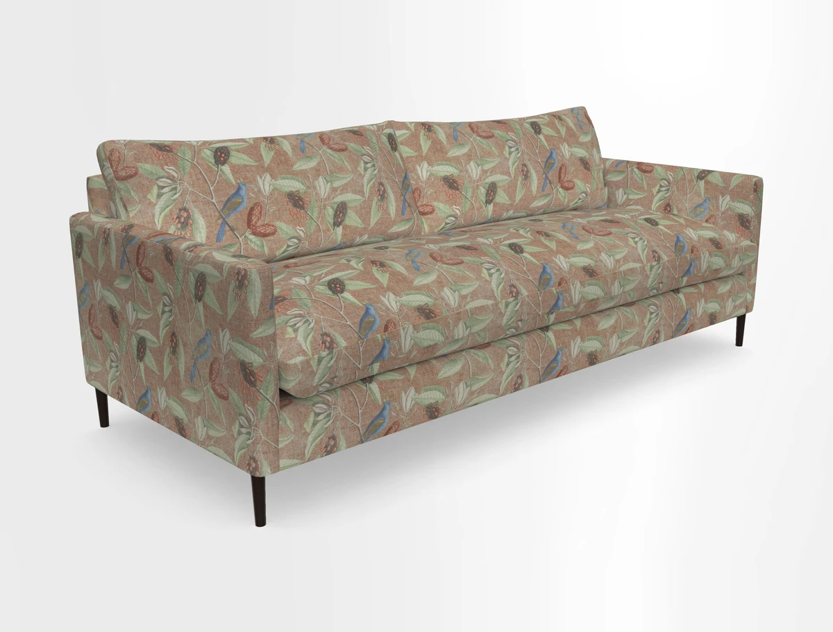 Heyshott 4 Seater Sofa in Two Tone Plain Biscuit. Loose cover option available