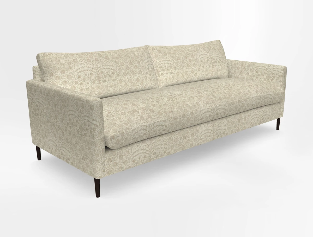 Heyshott 4 Seater Sofa in Two Tone Plain Biscuit. Loose cover option available