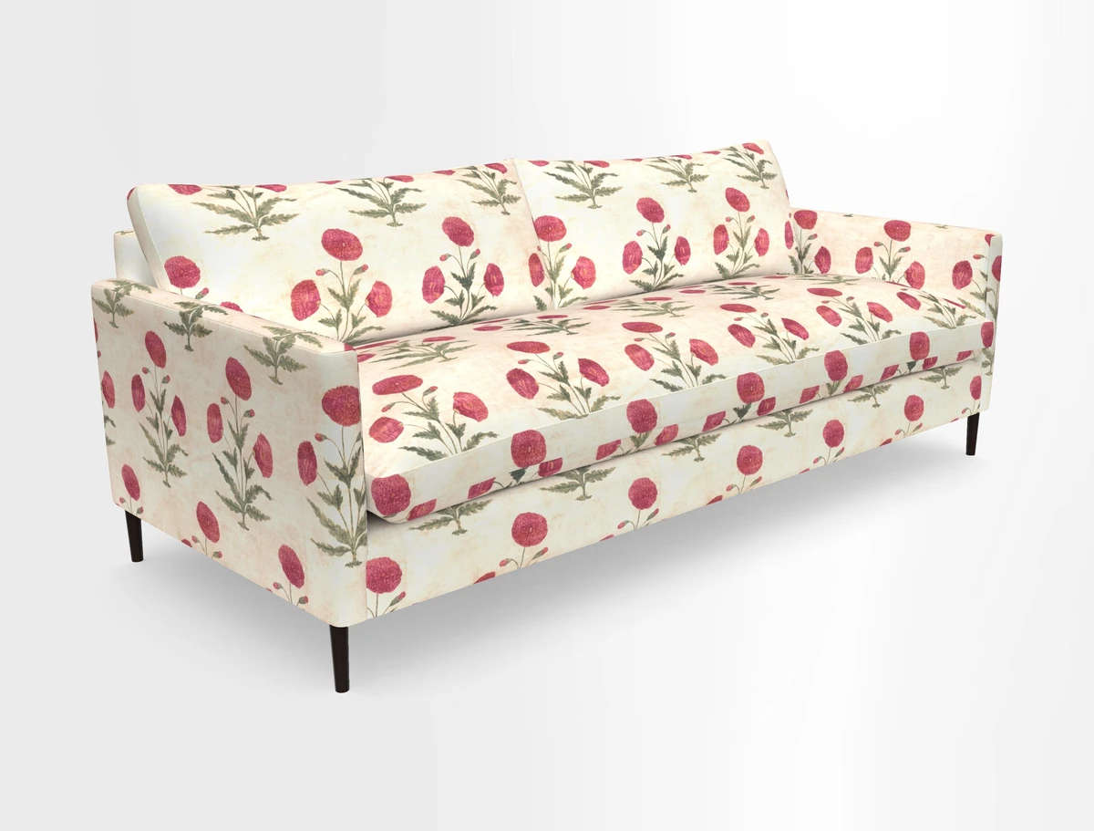 Heyshott 4 Seater Sofa in Two Tone Plain Biscuit. Loose cover option available