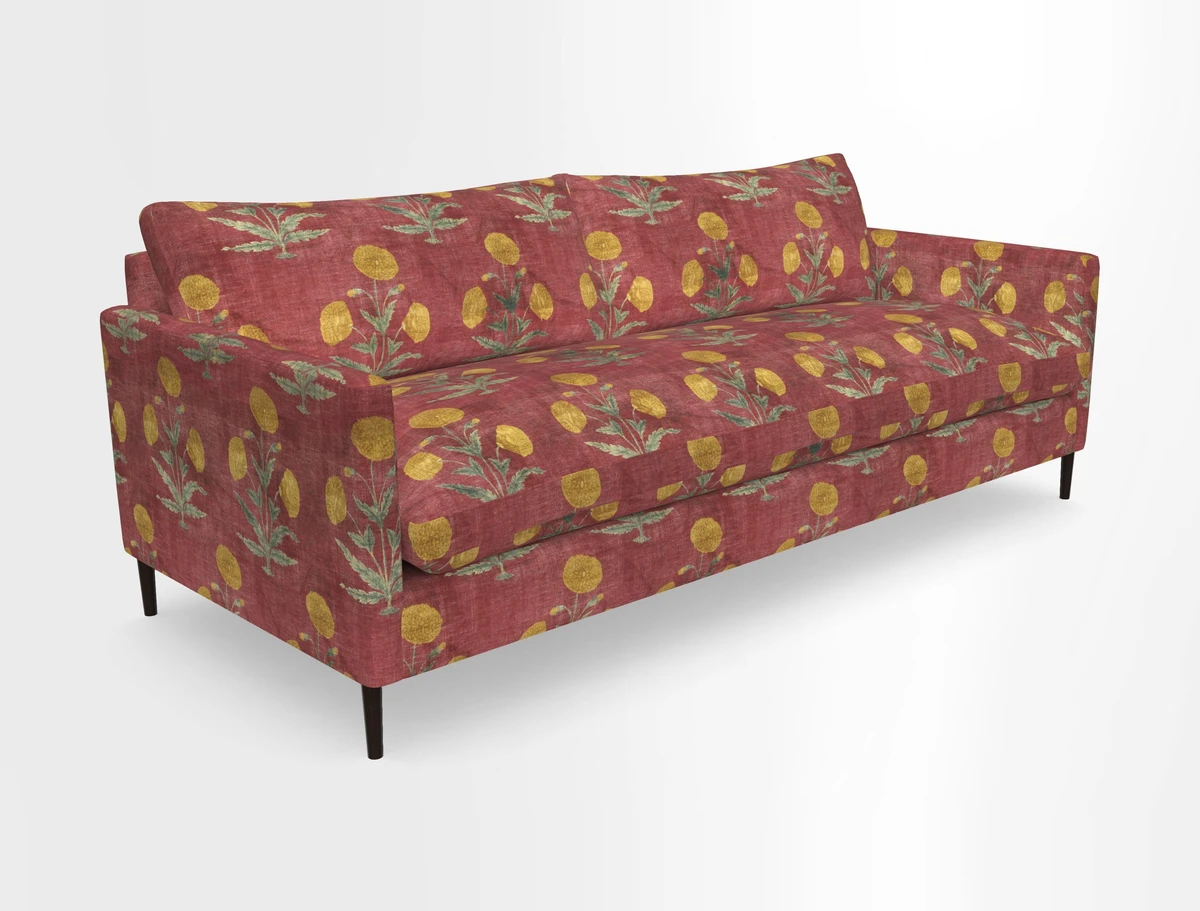 Heyshott 4 Seater Sofa in Two Tone Plain Biscuit. Loose cover option available