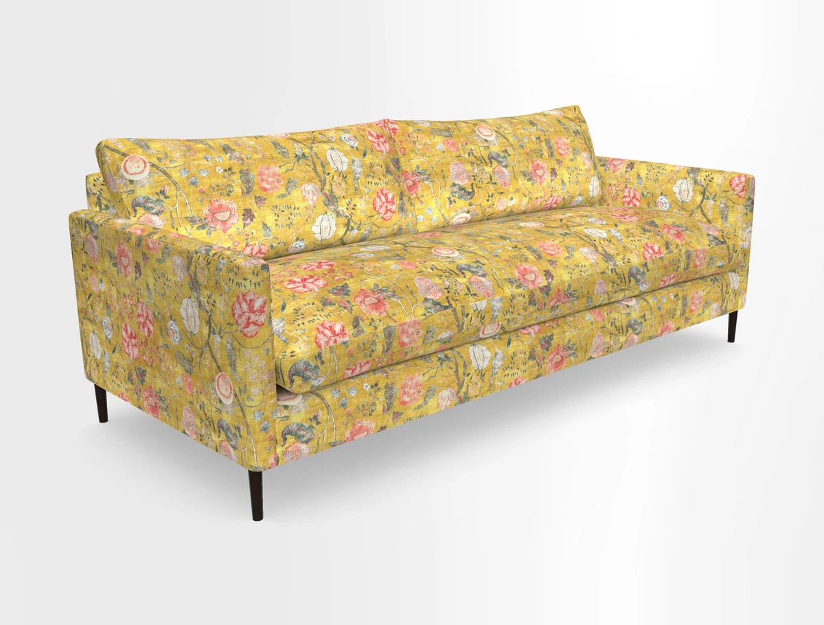 Heyshott 4 Seater Sofa in Two Tone Plain Biscuit. Loose cover option available