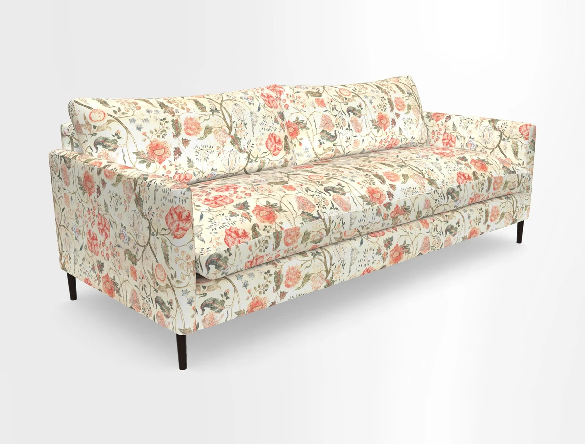 Heyshott 4 Seater Sofa in Two Tone Plain Biscuit. Loose cover option available