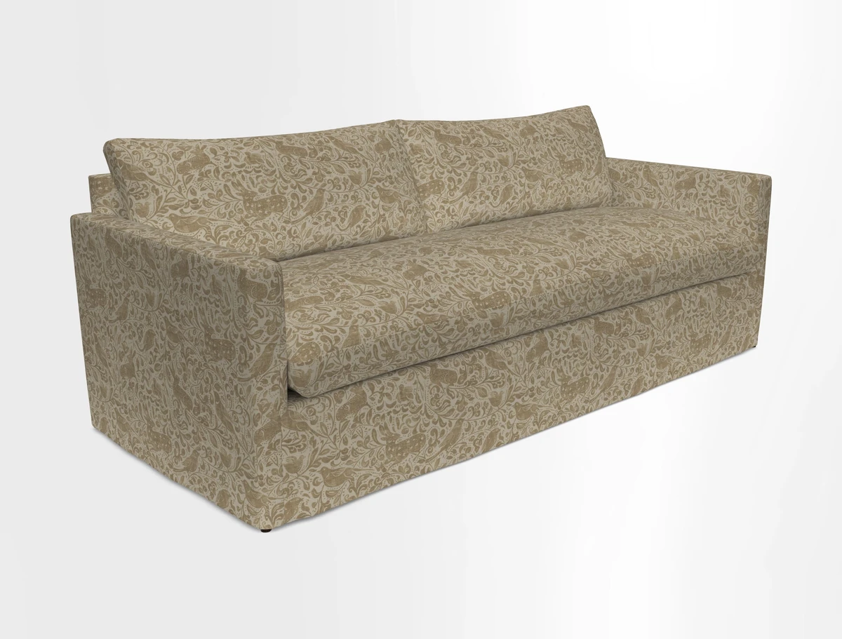 Heyshott 4 Seater Sofa in Two Tone Plain Biscuit. Loose cover option available