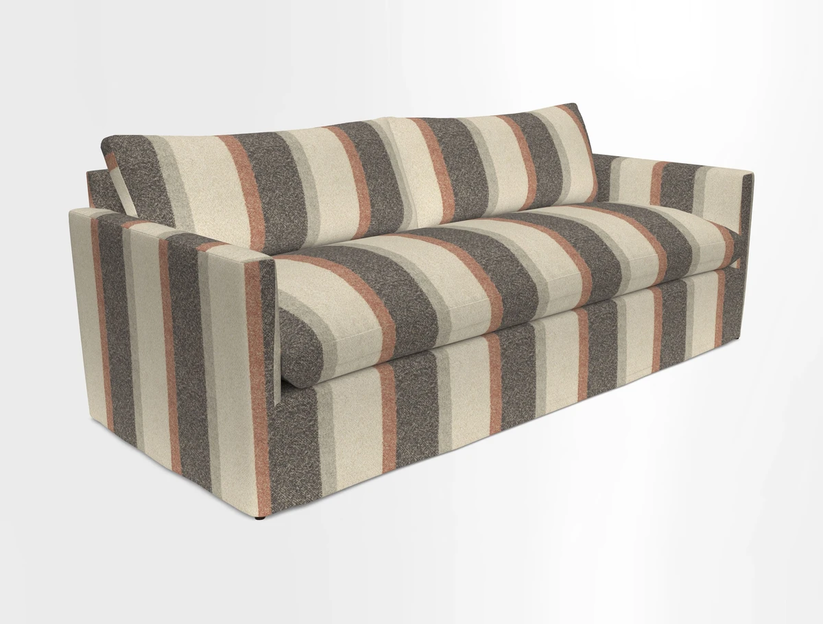 Heyshott 4 Seater Sofa in Two Tone Plain Biscuit. Loose cover option available