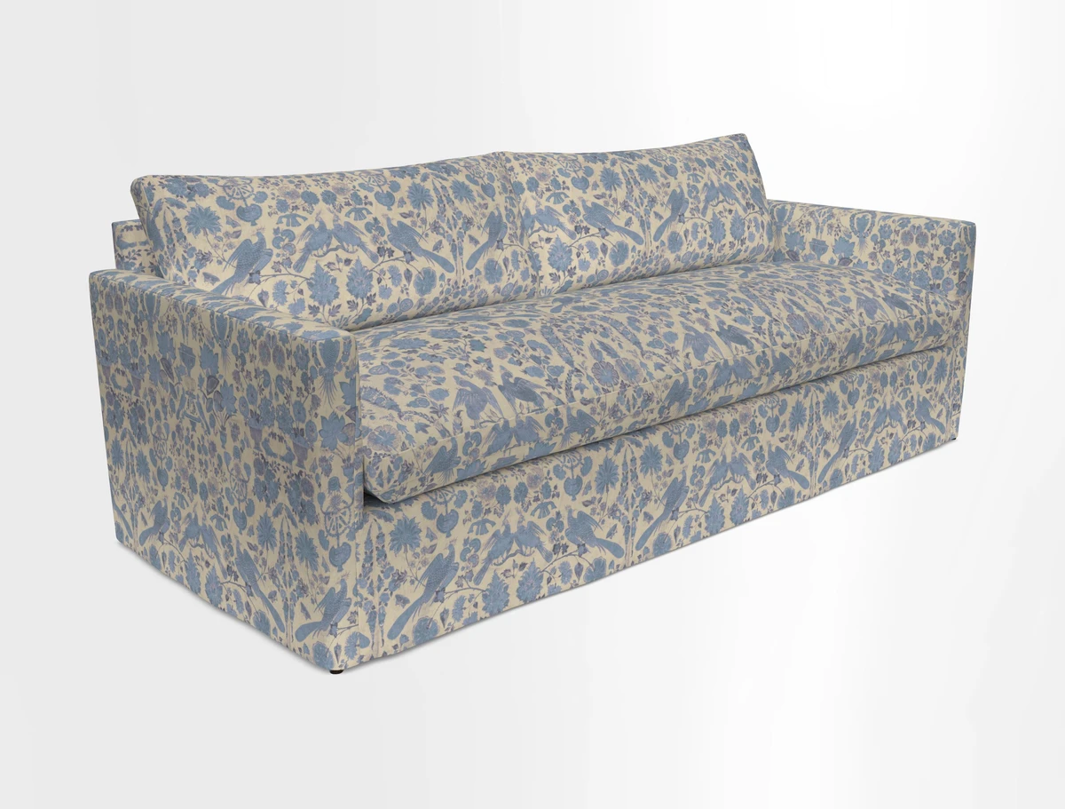 Heyshott 4 Seater Sofa in Two Tone Plain Biscuit. Loose cover option available