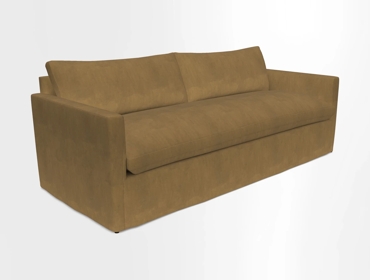 Heyshott 4 Seater Sofa in Two Tone Plain Biscuit. Loose cover option available