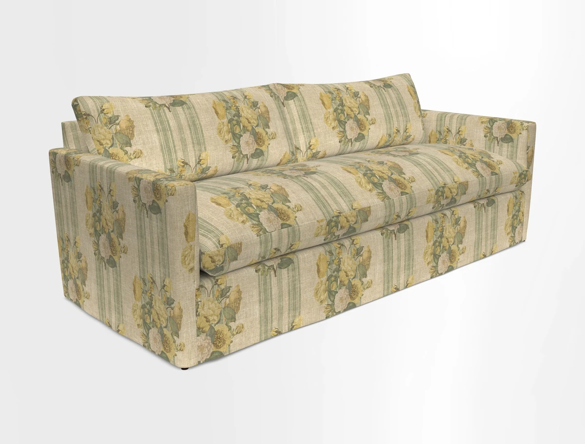 Heyshott 4 Seater Sofa in Two Tone Plain Biscuit. Loose cover option available