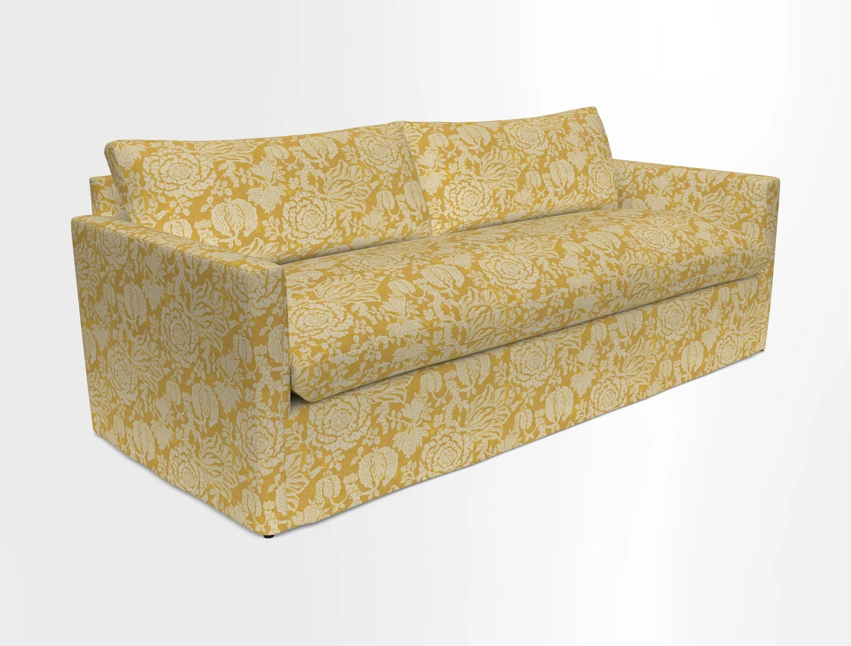 Heyshott 4 Seater Sofa in Two Tone Plain Biscuit. Loose cover option available