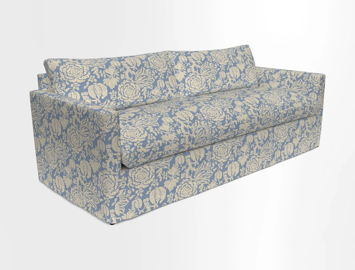 Heyshott 4 Seater Sofa in Two Tone Plain Biscuit. Loose cover option available