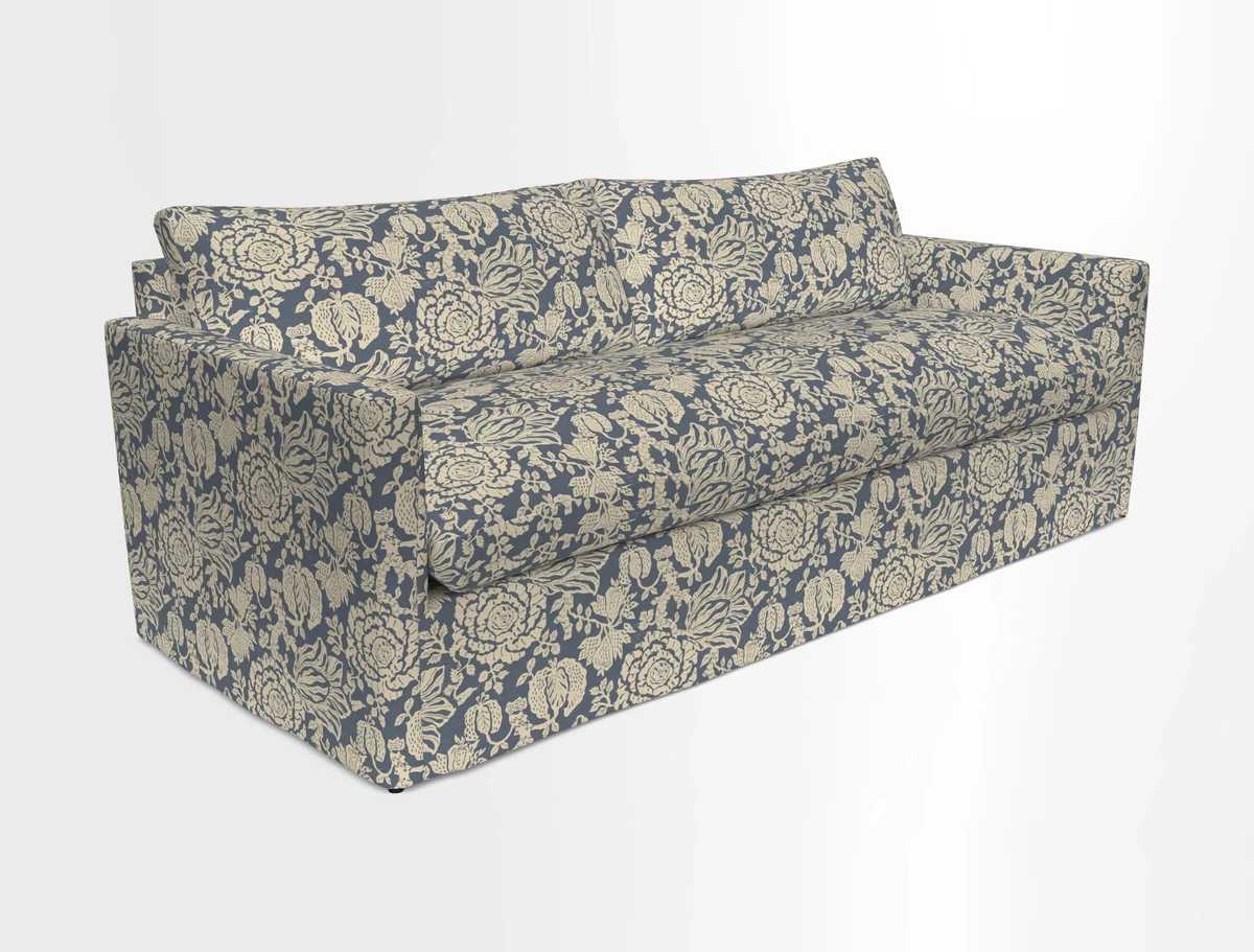 Heyshott 4 Seater Sofa in Two Tone Plain Biscuit. Loose cover option available