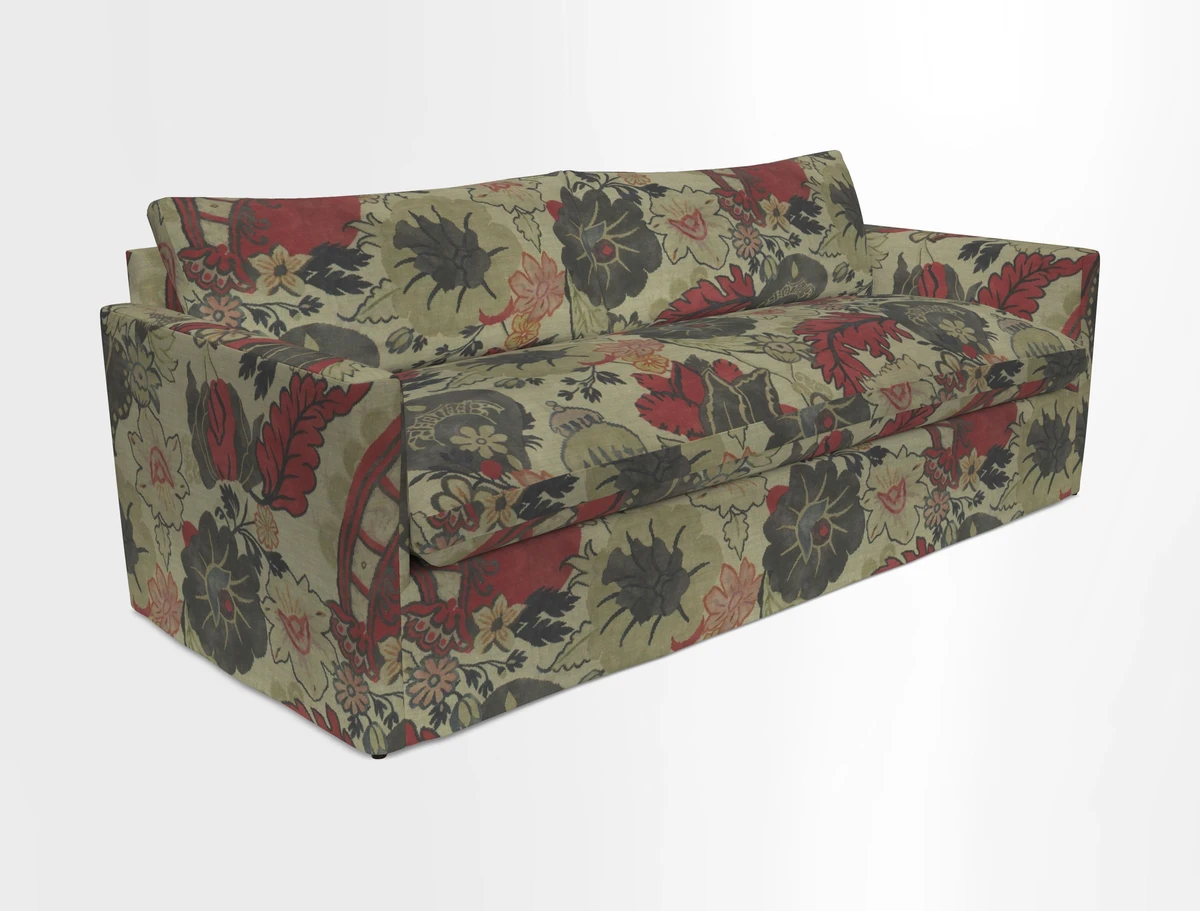 Heyshott 4 Seater Sofa in Two Tone Plain Biscuit. Loose cover option available