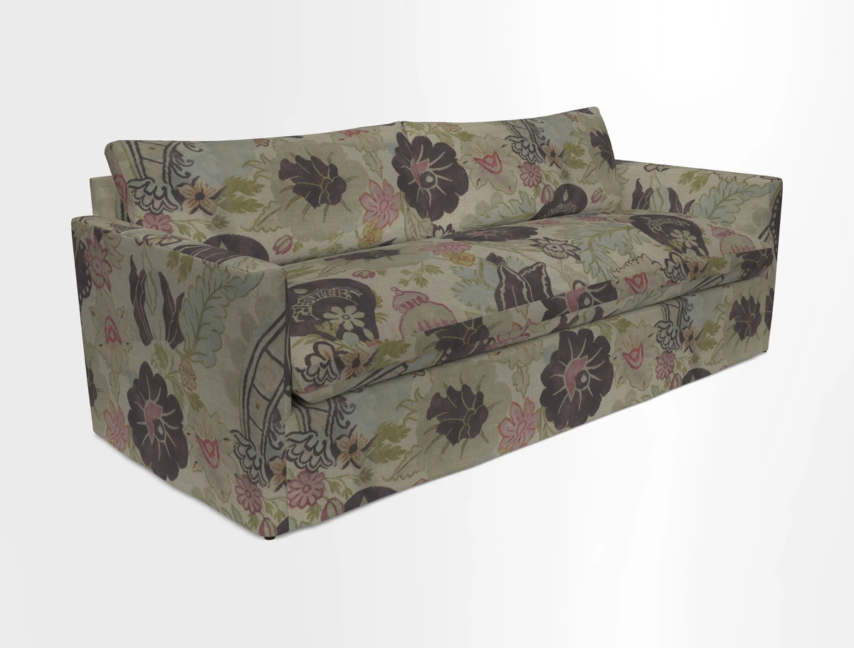 Heyshott 4 Seater Sofa in Two Tone Plain Biscuit. Loose cover option available