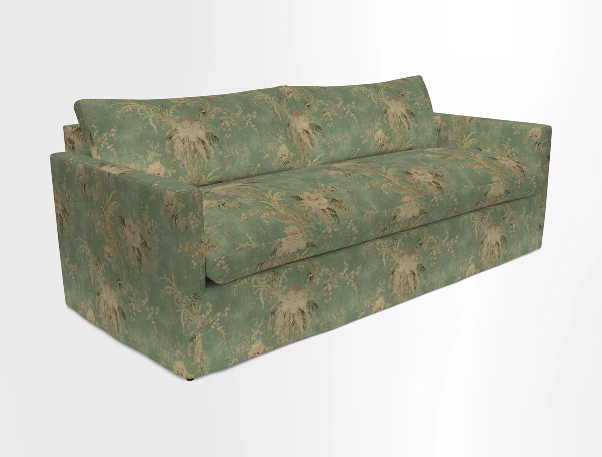 Heyshott 4 Seater Sofa in Two Tone Plain Biscuit. Loose cover option available