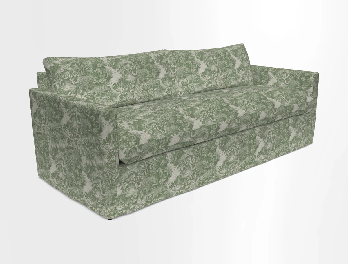 Heyshott 4 Seater Sofa in Two Tone Plain Biscuit. Loose cover option available