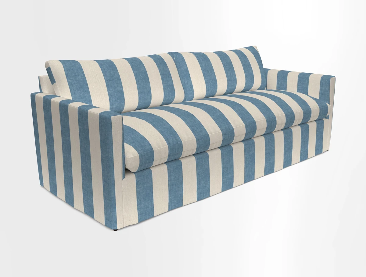 Heyshott 4 Seater Sofa in Two Tone Plain Biscuit. Loose cover option available