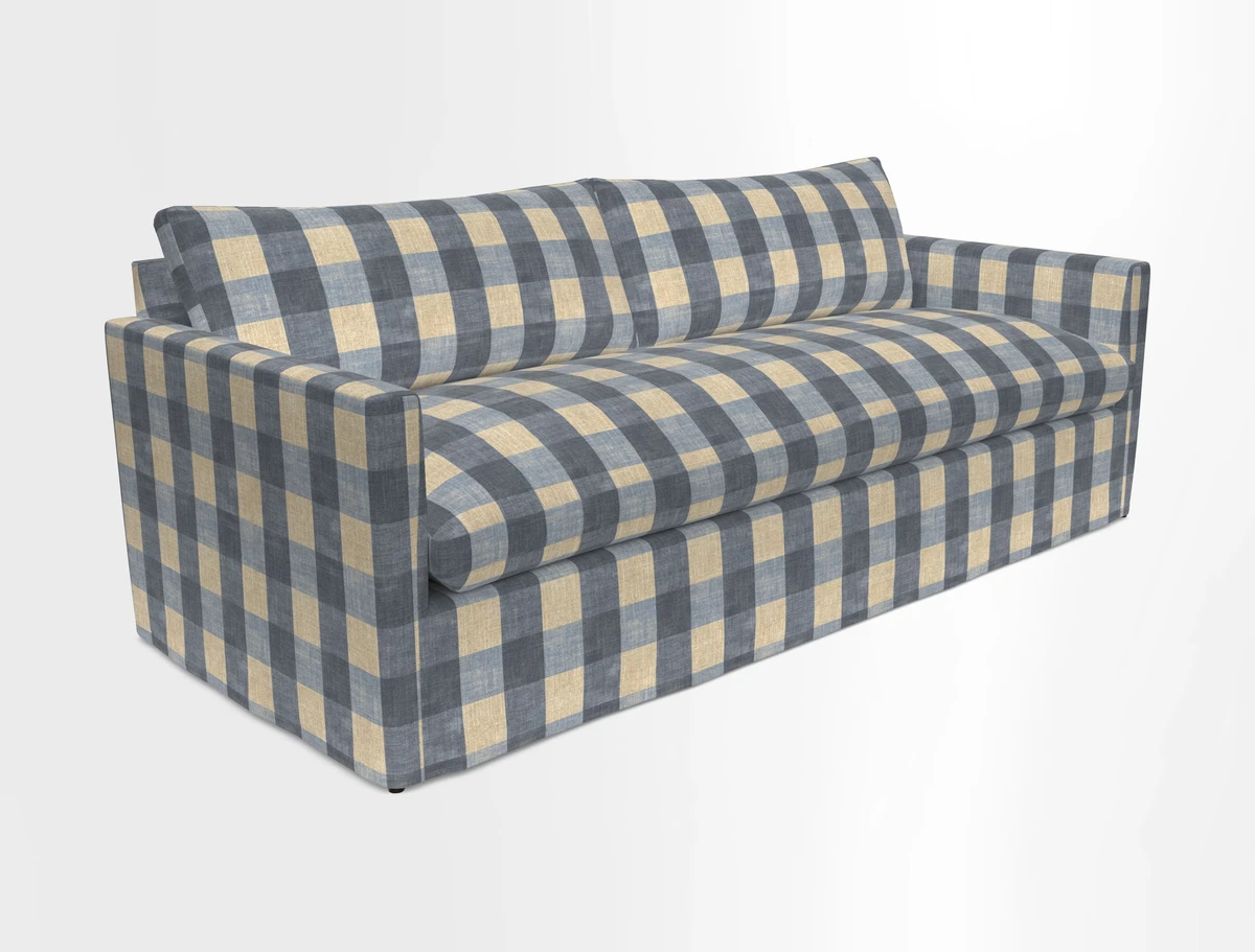 Heyshott 4 Seater Sofa in Two Tone Plain Biscuit. Loose cover option available