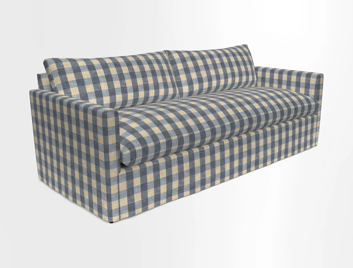 Heyshott 4 Seater Sofa in Two Tone Plain Biscuit. Loose cover option available