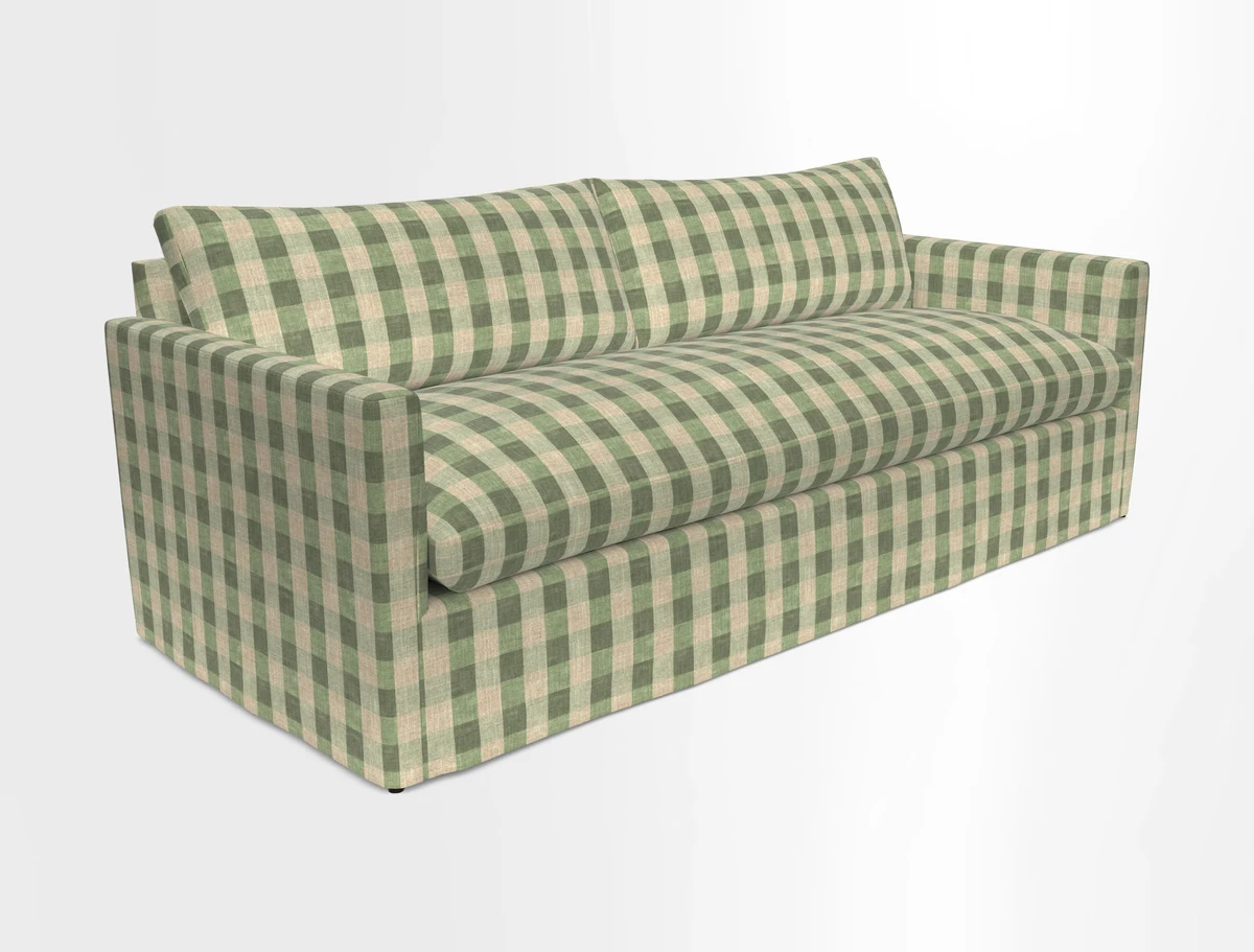 Heyshott 4 Seater Sofa in Two Tone Plain Biscuit. Loose cover option available