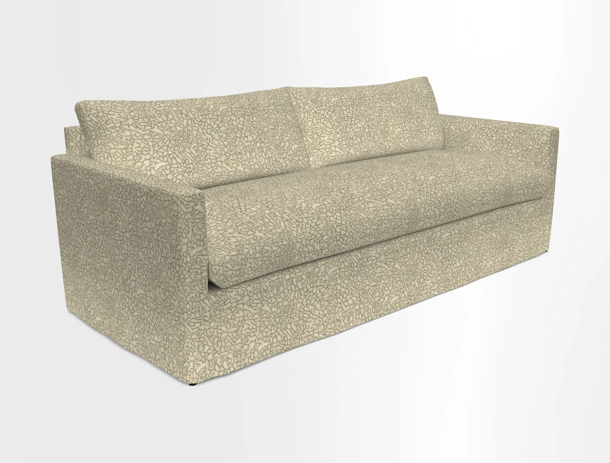 Heyshott 4 Seater Sofa in Two Tone Plain Biscuit. Loose cover option available