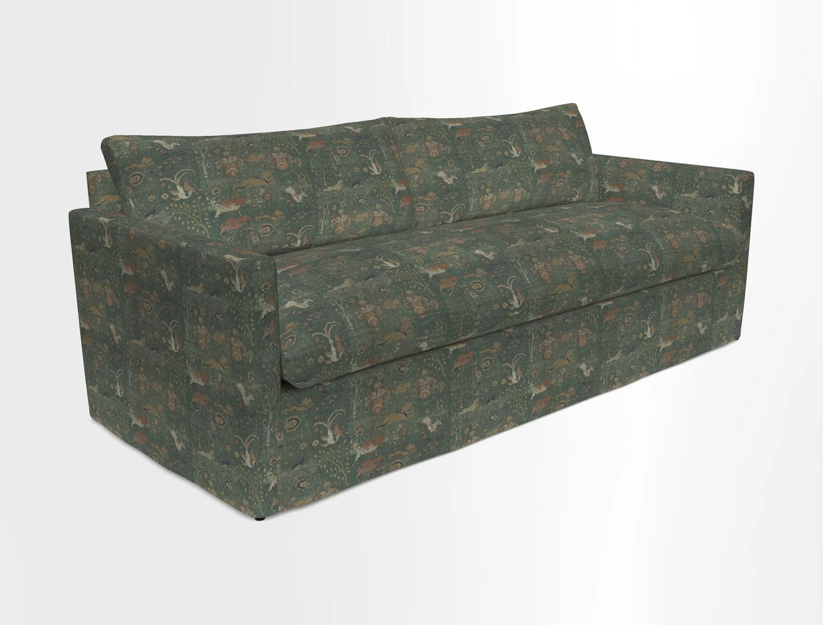 Heyshott 4 Seater Sofa in Two Tone Plain Biscuit. Loose cover option available