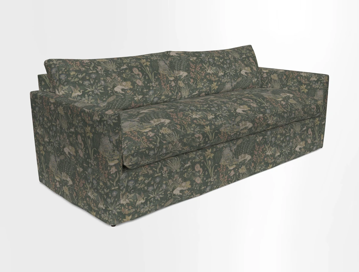 Heyshott 4 Seater Sofa in Two Tone Plain Biscuit. Loose cover option available