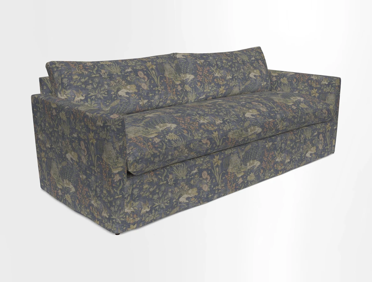 Heyshott 4 Seater Sofa in Two Tone Plain Biscuit. Loose cover option available