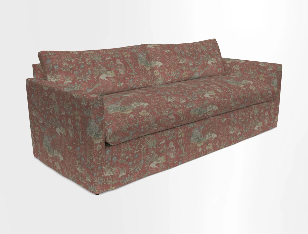 Heyshott 4 Seater Sofa in Two Tone Plain Biscuit. Loose cover option available