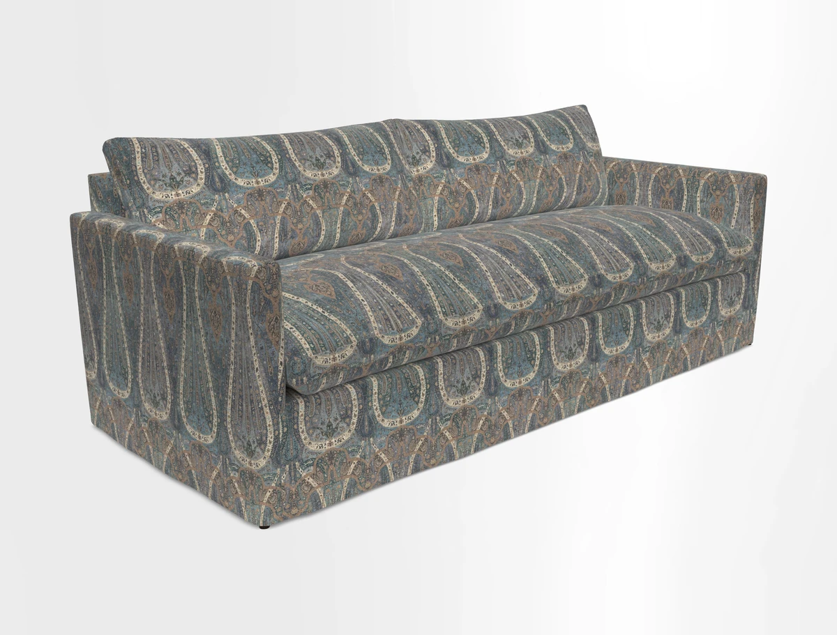Heyshott 4 Seater Sofa in Two Tone Plain Biscuit. Loose cover option available