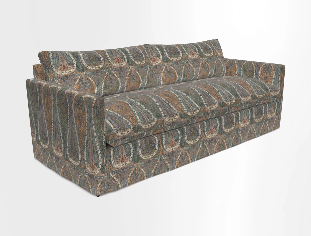 Heyshott 4 Seater Sofa in Two Tone Plain Biscuit. Loose cover option available