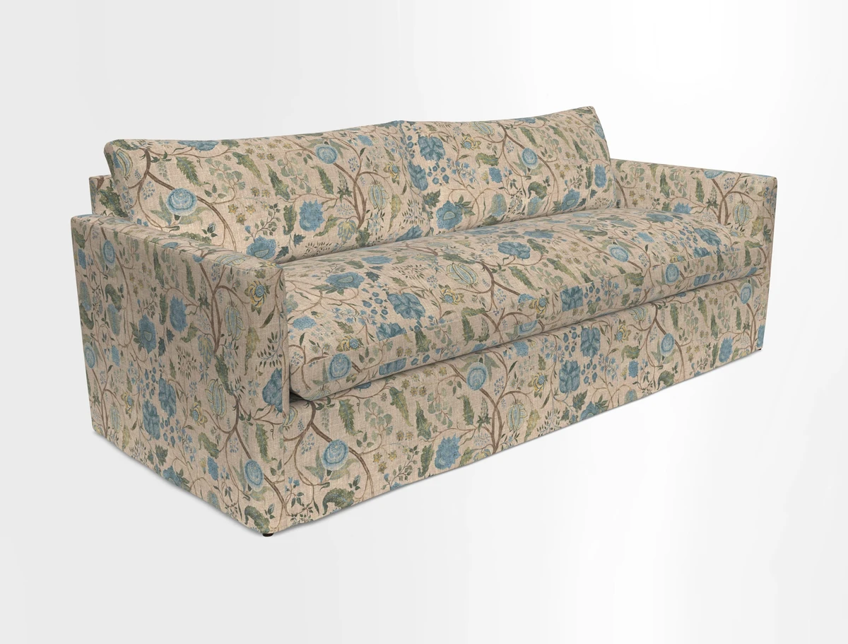 Heyshott 4 Seater Sofa in Two Tone Plain Biscuit. Loose cover option available