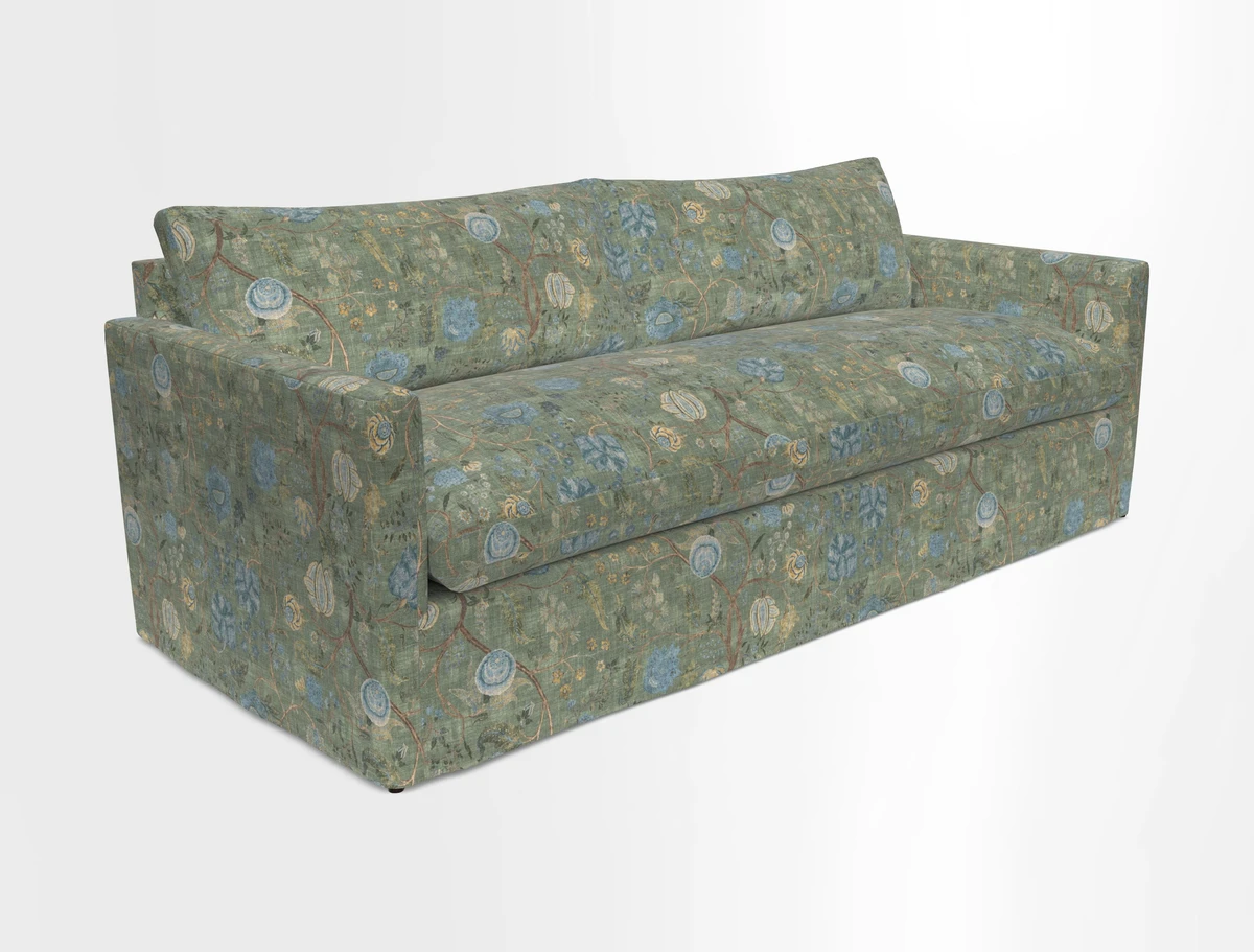 Heyshott 4 Seater Sofa in Two Tone Plain Biscuit. Loose cover option available