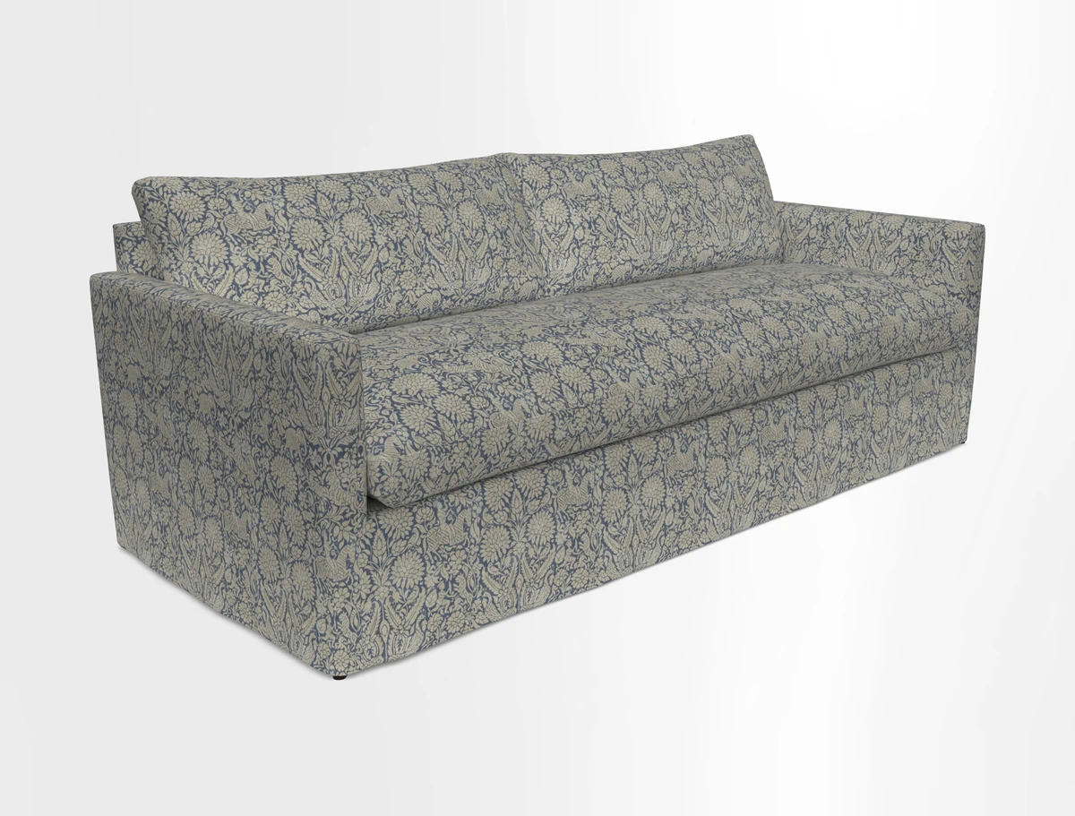 Heyshott 4 Seater Sofa in Two Tone Plain Biscuit. Loose cover option available