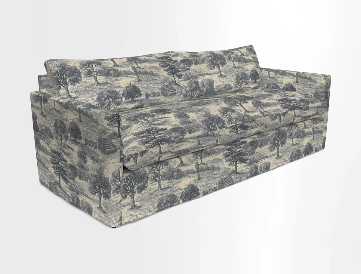 Heyshott 4 Seater Sofa in Two Tone Plain Biscuit. Loose cover option available