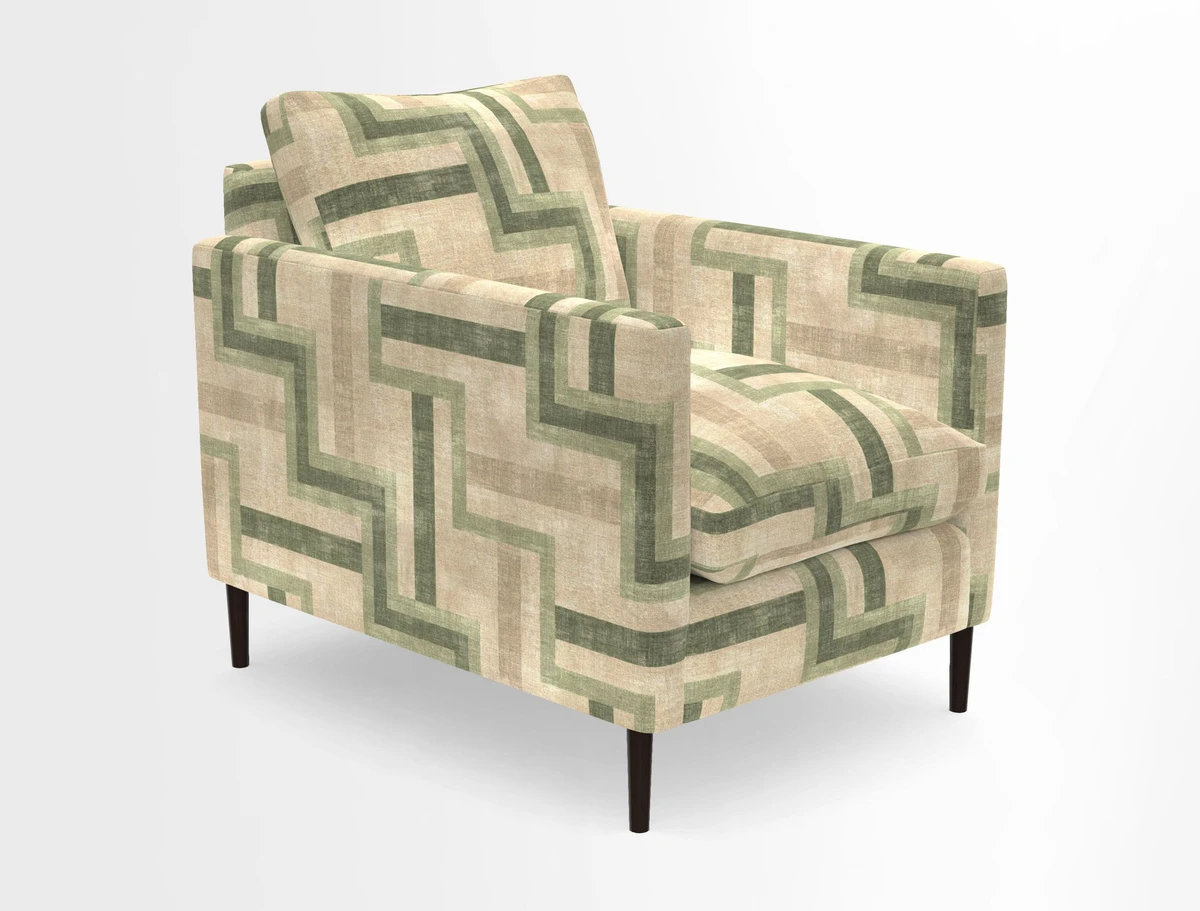 Heyshott Chair in Two Tone Plain Biscuit. Loose cover option available
