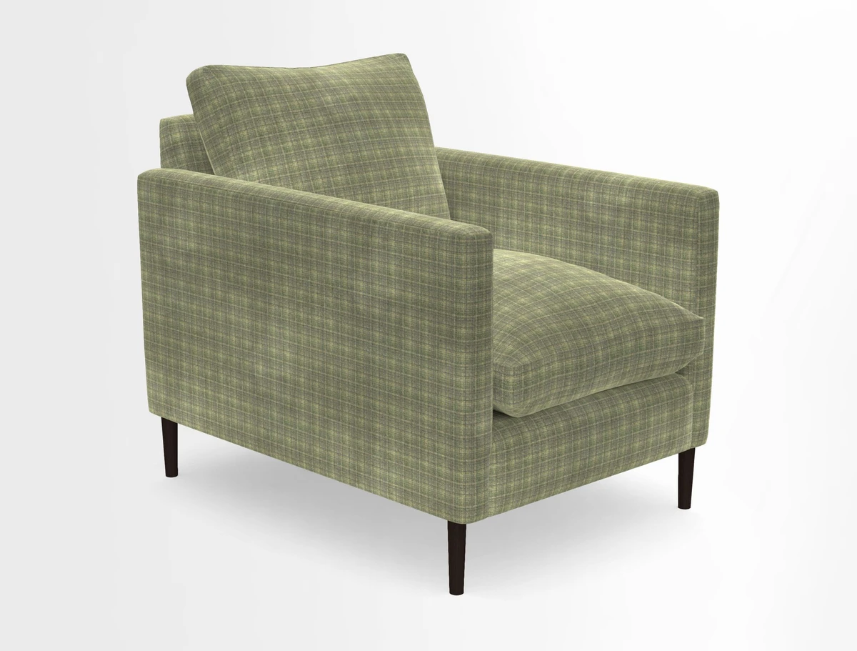 Heyshott Chair in Two Tone Plain Biscuit. Loose cover option available