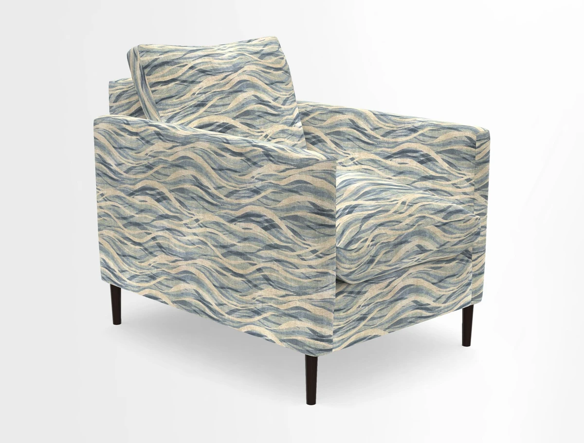 Heyshott Chair in Two Tone Plain Biscuit. Loose cover option available