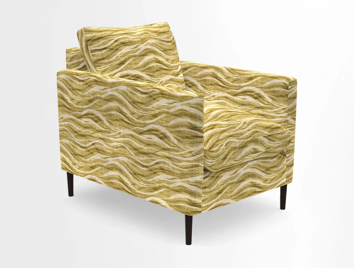 Heyshott Chair in Two Tone Plain Biscuit. Loose cover option available