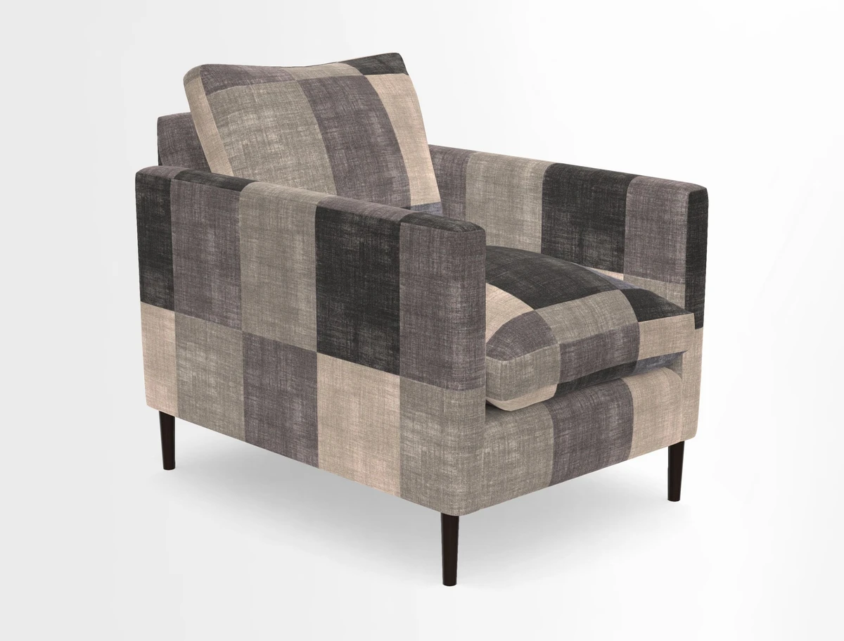 Heyshott Chair in Two Tone Plain Biscuit. Loose cover option available