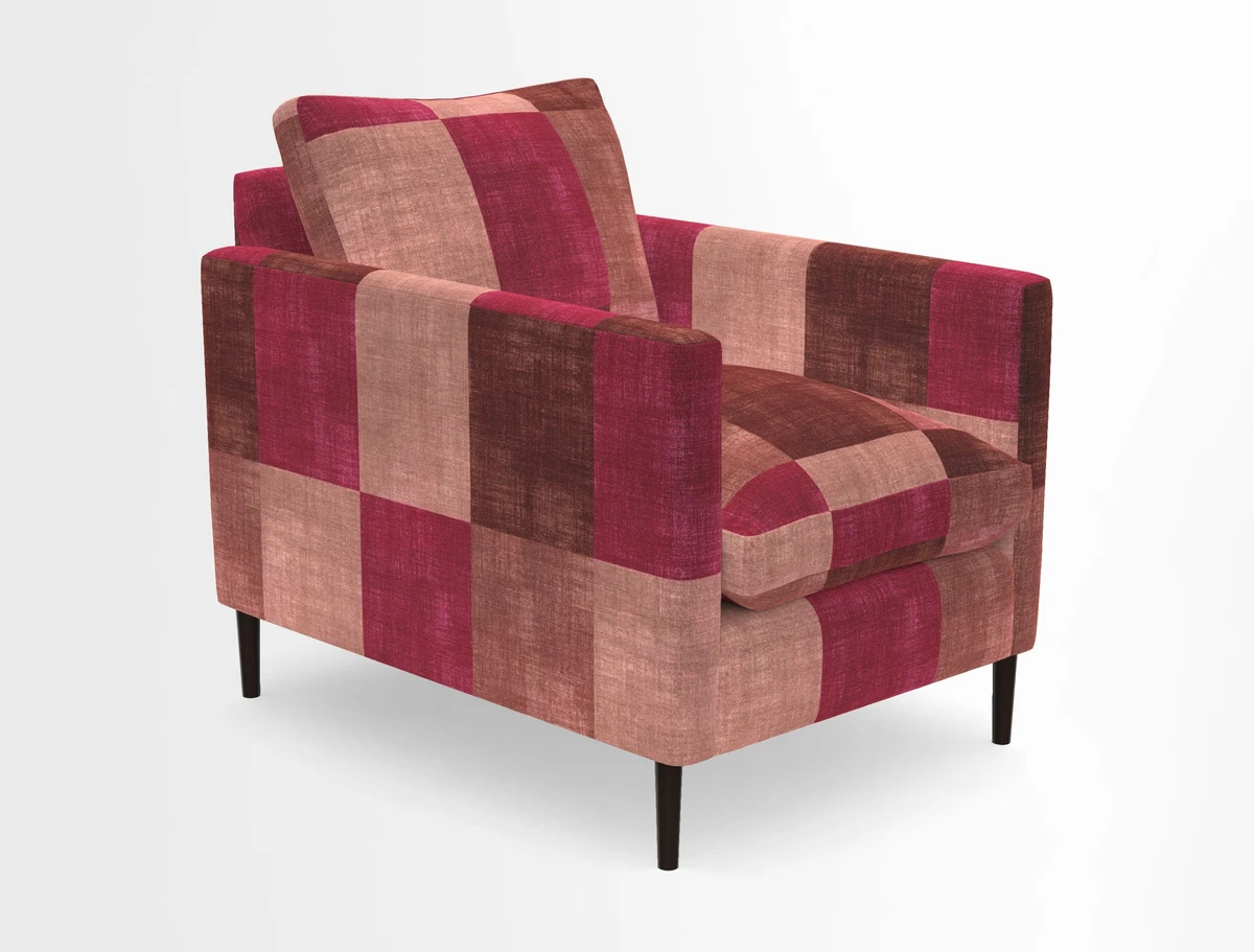Heyshott Chair in Two Tone Plain Biscuit. Loose cover option available