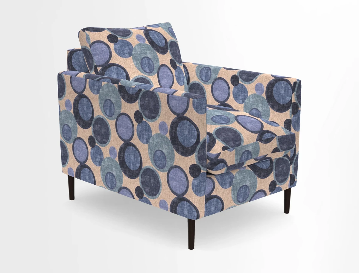 Heyshott Chair in Two Tone Plain Biscuit. Loose cover option available