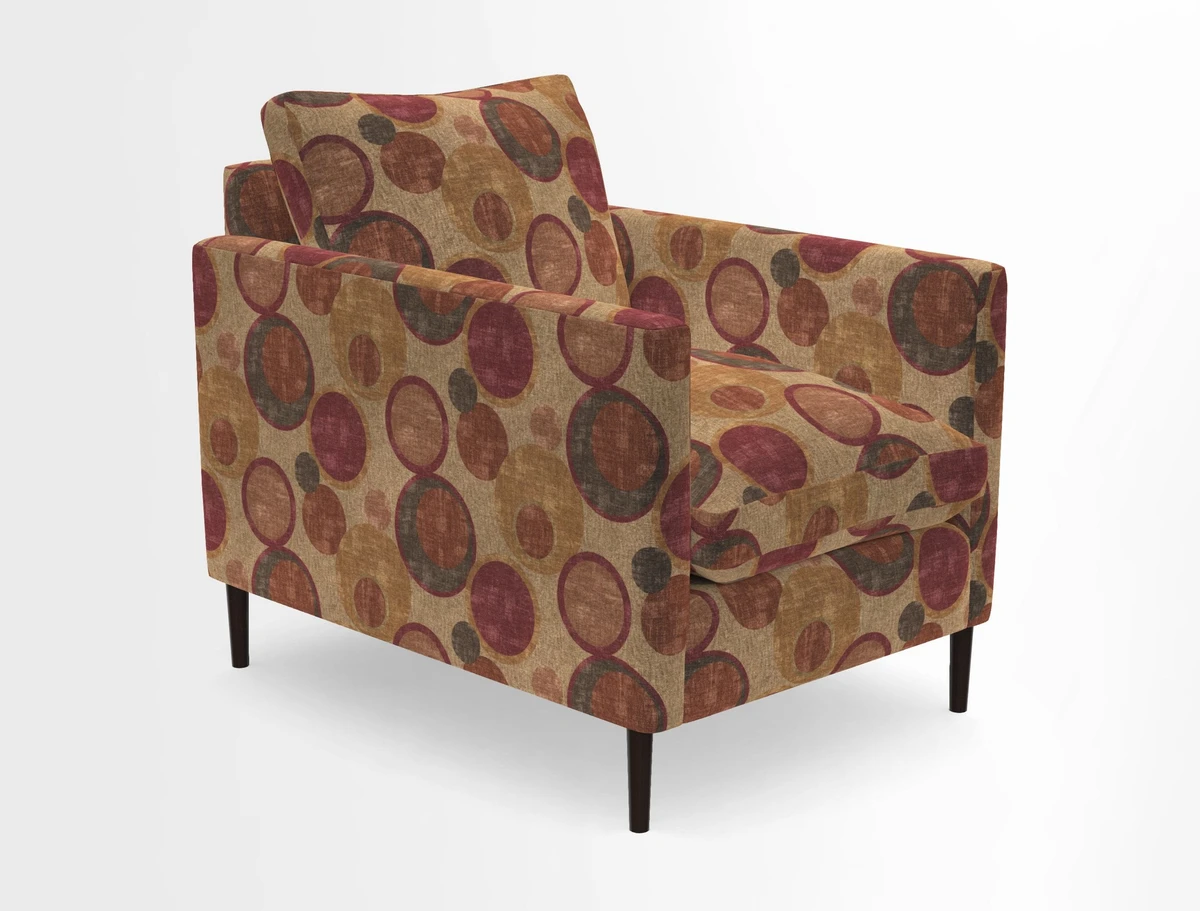 Heyshott Chair in Two Tone Plain Biscuit. Loose cover option available