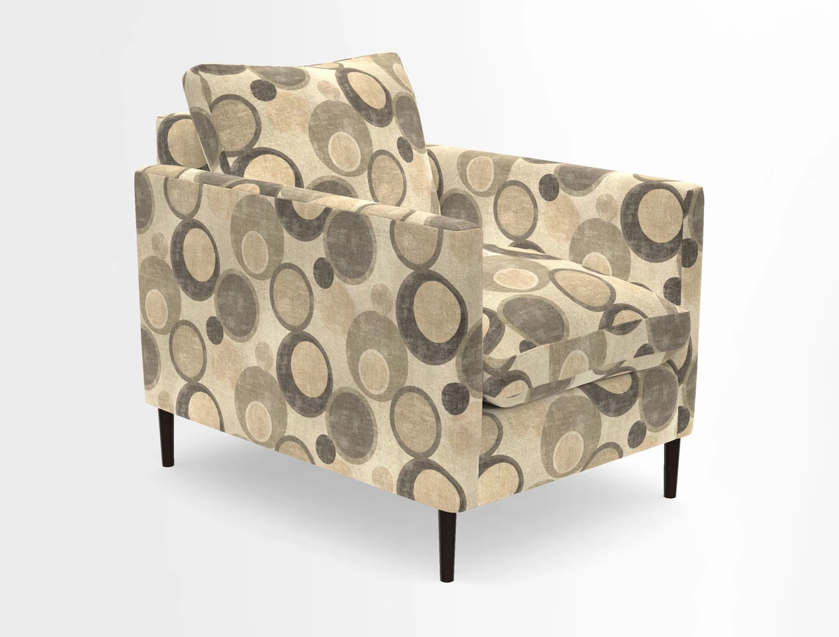 Heyshott Chair in Two Tone Plain Biscuit. Loose cover option available