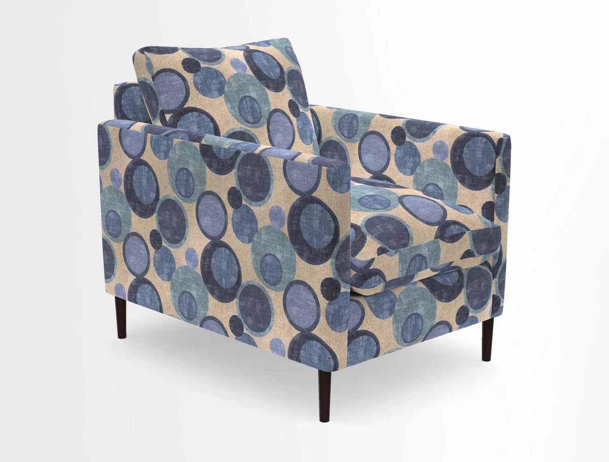 Heyshott Chair in Two Tone Plain Biscuit. Loose cover option available