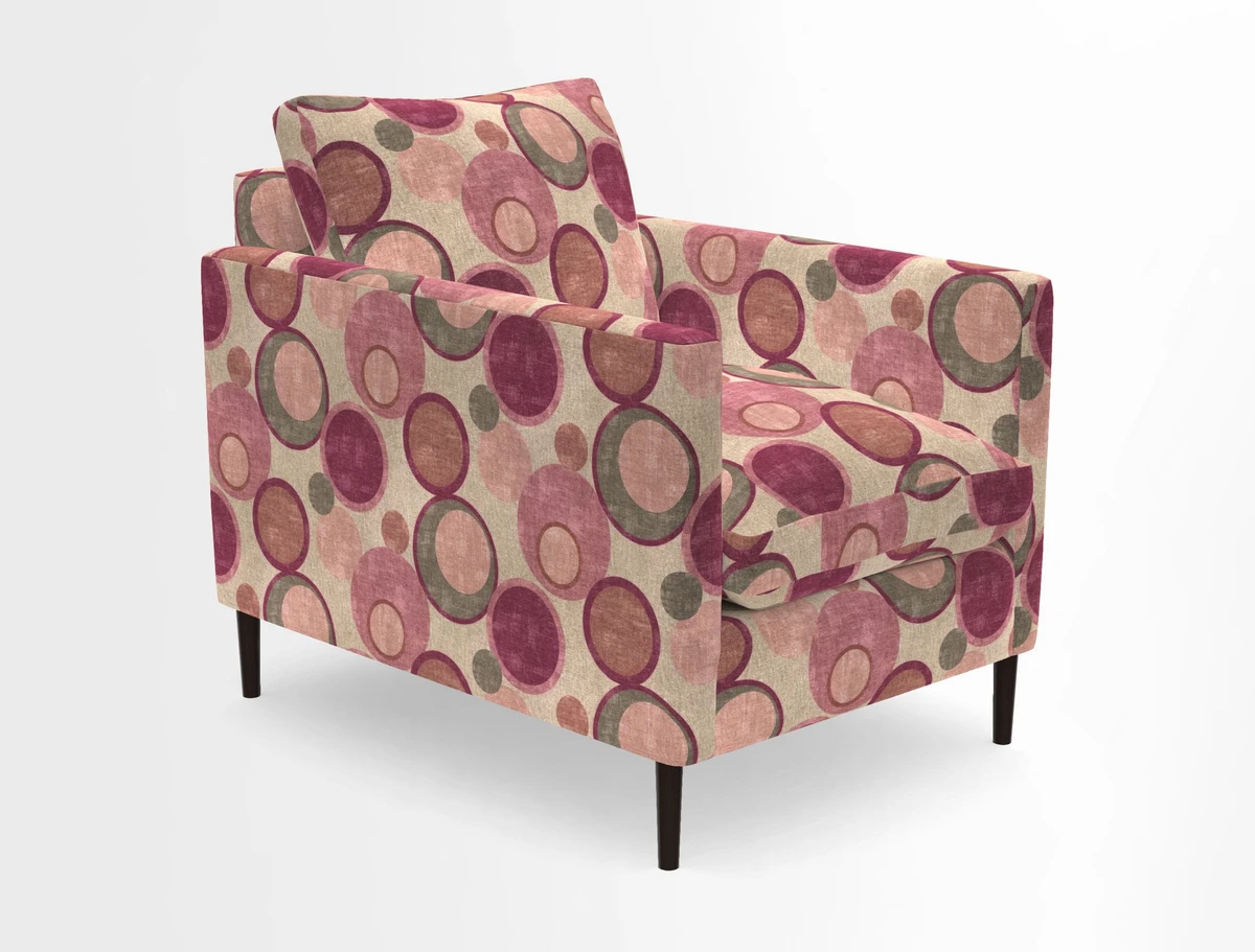 Heyshott Chair in Two Tone Plain Biscuit. Loose cover option available